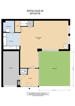 Floorplan - Ketelhuis 40, 1431 LT Aalsmeer